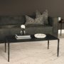 69256 - Timothy 42.0 X 22.0 X 15.5 Ebony Black Iron Coffee Table