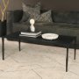 69256 - Timothy 42.0 X 22.0 X 15.5 Ebony Black Iron Coffee Table