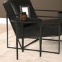 69258 - Timothy 16.0L x 16.0W X 20.0H Ebony Black Iron Side Table