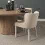 71251 - Nolan Slope Cream Chenille Dining Chair