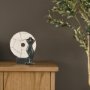 71475 - Orin White Marble Round Disc Decorative Object