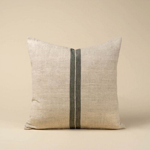 IN0104-C - Emmett 20x20 Linen Pillow, Natural Cover