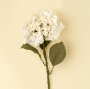 IN0362 - Hydrangea Floral Stem, White