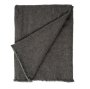 IN3192 - Selena Linen End of Bed Blanket, Dark Grey