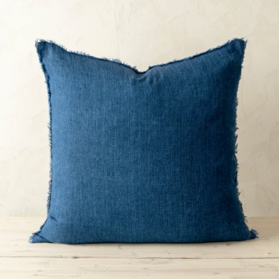 IN7074-C - 24x24 Lina Linen Pillow Cobalt Cover