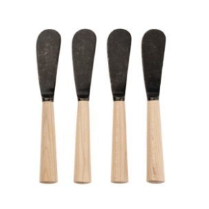Maple Wood Spreaders S/4, Tumbled Black