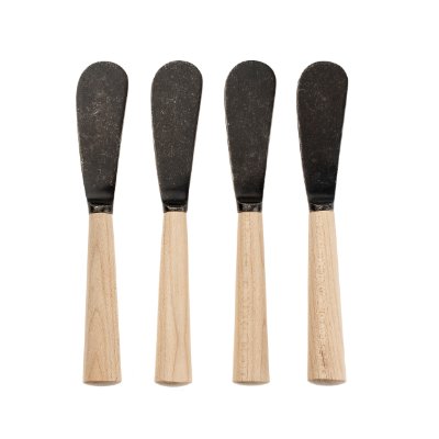 IN7120 - Maple Wood Spreaders S/4, Tumbled Black