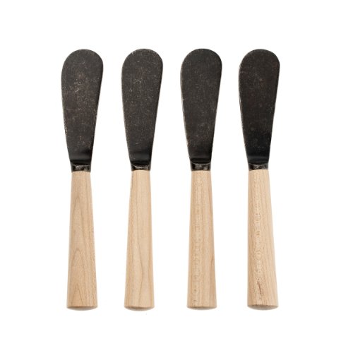 IN7120 - Maple Wood Spreaders S/4, Tumbled Black