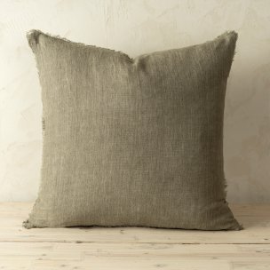 Lina 24x24 Mink Linen Decorative Cover w/Filler