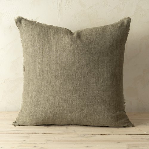 IN3360 - Lina 24x24 Linen Pillow Mink Cover w/Filler