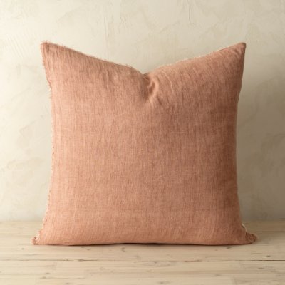 IN4816 - Lina 24x24 Linen Pillow Redwood Cover w/Filler