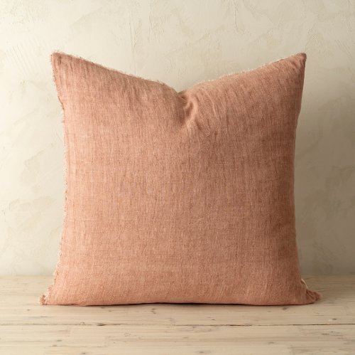 IN4816 - Lina 24x24 Linen Pillow Redwood Cover w/Filler