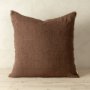 IN6041 - Lina 24x24 Linen Pillow Mocha Cover w/Filler