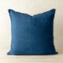 IN7074 - Lina 24x24 Linen Pillow Cobalt Cover w/Filler