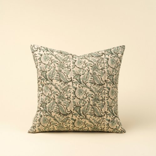 IN9557 - Rupi 20x20 Block Print Pillow Cover w/Filler