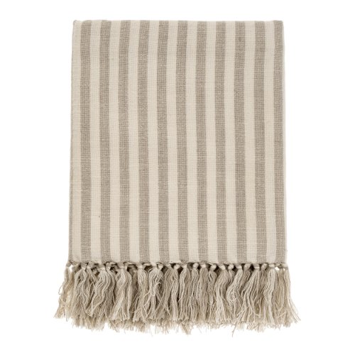 IN1005 - Bengal Stripe Hammam Bath Towel, Stone