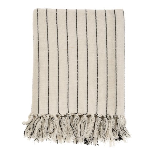 IN1016 - Pinstripe Hammam Bath Towel, Black