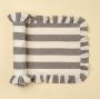 IN6248 - Ruffle Thick Stripe Table Runner - 112"L, Grey