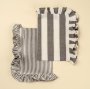 IN6253 - Ruffle Stripe Tea Towels S/2, Grey