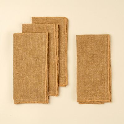 IN6405 - Stonewashed Linen Napkins S/4, Clay