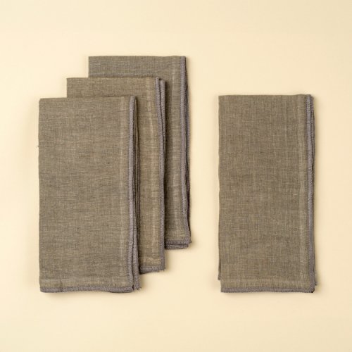 IN6406 - Stonewashed Linen Napkins S/4, Grey