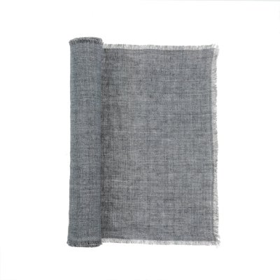 IN8768 - Lina Linen Runner, Steel Grey