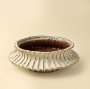 IN9239 - Stria Stoneware Low Vase