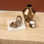 71359 - Elara Ribbed Oblong Travertine Coffee Table