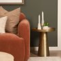 71492 - Cono Off-White Marble Cone Shaped Candle Holders (Set of 2)