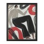14779 - Bold People - Rowan by Mercana Studio Hand Embellished Textured Framed Art Print Matted under Glass
