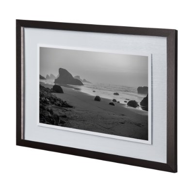 12604 - Myers Creek Beach by Bisig a Hand Embellished Textured Framed Photo Art Print Matted under Glass