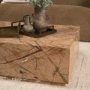 71205 - Matteo Solid Rainforest Rust Marble Rectangular Coffee Table
