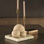 71486 - Stratus Gray Marble Square Decorative Tray