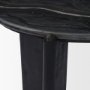 71354 - Rumer Black Wood w/ Black Marble Side Table