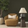 70878 - Takoda Dark Brown Wood Tapered Drum Accent Table