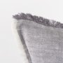 69417-CFD - Thais 20x20 Blue and Cream Fringed Pillow Cover w/Down Filler