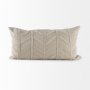 69428-CFD - Ivivva 14x26 Beige Fabric Textured Decorative Pillow Cover 