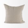 69429-CFD - Ivivva 20x20 Beige Fabric Textured Pillow Cover w/Down Filler