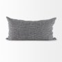 69430-CFD - Ramone 14x26 White and Black Fabric Pillow Cover w/Filler