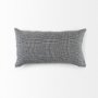 69430-CFD - Ramone 14x26 White and Black Fabric Pillow Cover w/Filler