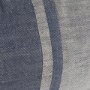 69440-CFD - Aubrielle 14x26 Gray and Blue Fabric Color Blocked Pillow Cover w/Filler