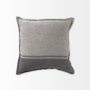 69443-CFD - Zadie 20x20 Light/Dark Gray Fabric Color Blocked Pillow Cover w/Down Filler