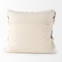 68391-CFD - Beardell 18x18 Cream And Black w/Tassels Pillow Cover w/Down Filler