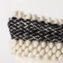 68391-CFD - Beardell 18x18 Cream And Black w/Tassels Pillow Cover w/Down Filler