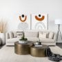 68391-CFD - Beardell 18x18 Cream And Black w/Tassels Pillow Cover w/Down Filler