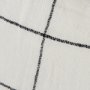 68875-CFD - Suzanne 22 x 22 White/Black Square Pattern Pillow Cover w/Filler