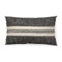 68879-CFD - Sharon 14x26 Black With Stripes Decorative Pillow Cover w/Filler
