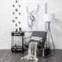68879-CFD - Sharon 14x26 Black With Stripes Decorative Pillow Cover w/Filler