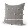 68881-CFD - Linda 20x20 Navy And Cream With White Detail Pillow Cover w/Down Filler