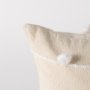 68884-CFD - Erica 13x21 Cream With White Detail Pillow Cover w/Down Filler